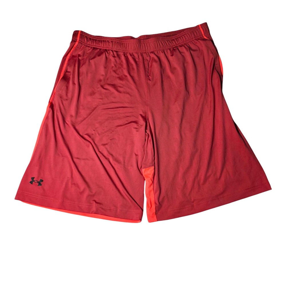Under Armour Men's UA Raid 2.0 Shorts Drawstring Red 2XLT Tall NWT 1361511-638